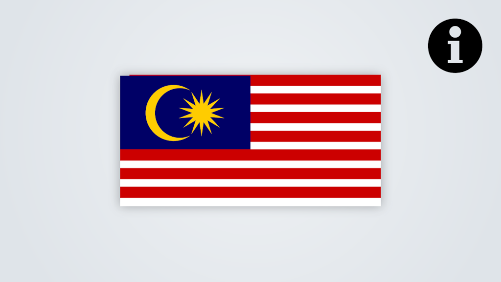 Flagge Malaysia